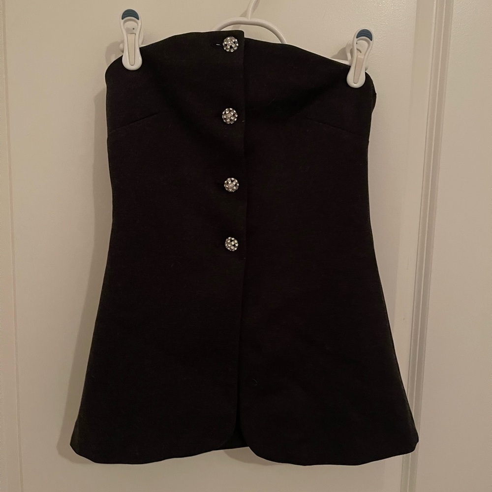 H&M Black Button Down Shirt